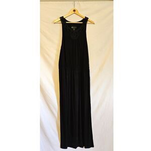 Lane Bryant Black Maxi Dress with Beaded Neckline Size 18/20